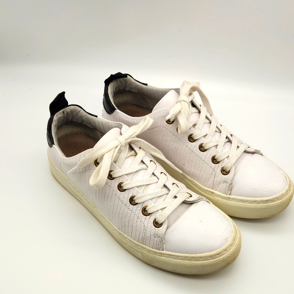 KURT GEIGER PEACE/LOVE LEATHER TRAINERS size 39